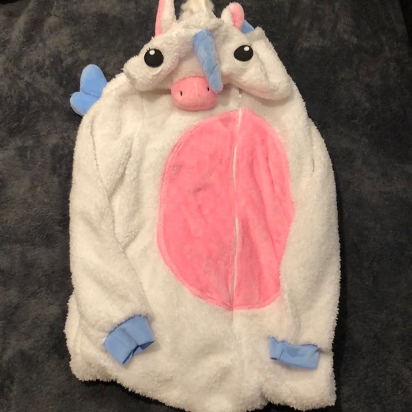 Forever 21 Other - Unicorn Plush Onesie with hood and wings NWT
